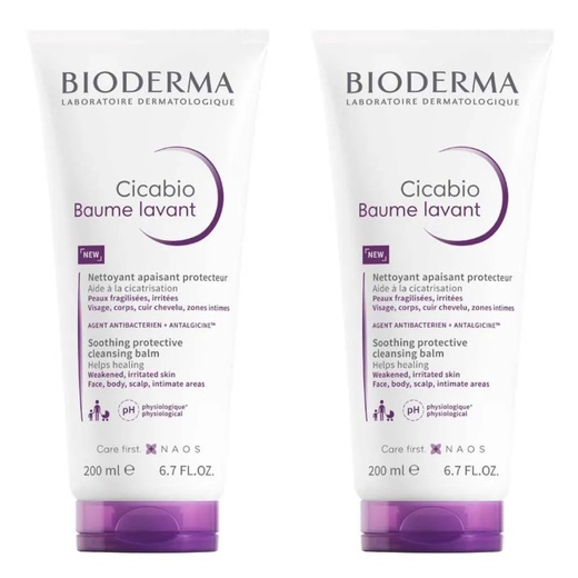 Image_Kit com 2 Unidades de Cicabio Baume Lavant 200ml – Bioderma