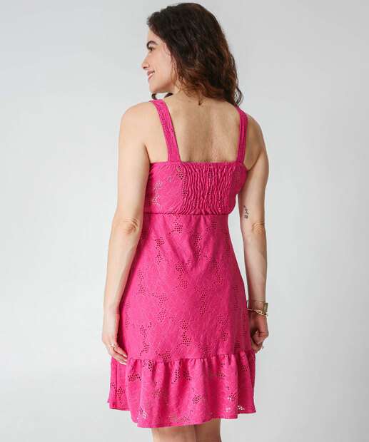Vestido Feminino Curto Laise Marisa Rosa