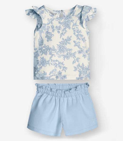 Image_Conjunto Regata com Shorts Menina Trick Nick Azul