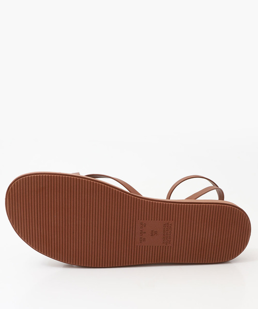 Sandália Flatform Feminina Via Uno Marrom