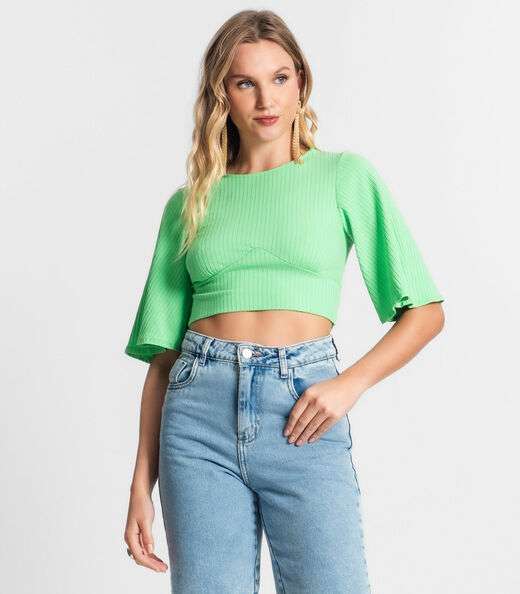 Image_Blusa De Ribana Canelada Feminina Endless Verde