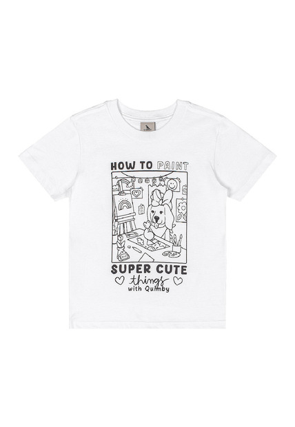 Camiseta Kit Canetinhas Pintar Quimby