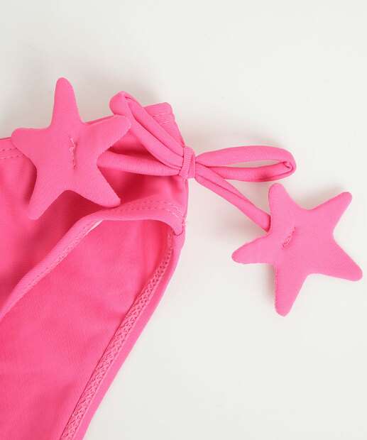 Biquíni Infantil Estrela Marisa Tam 4 a 10 Rosa