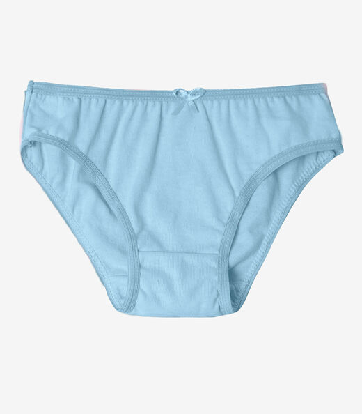 Kit 3 Calcinhas Infantil Lisas Em Algodão Select Branco