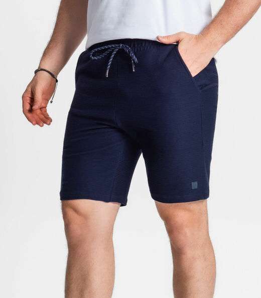 Bermuda Masculina Plus Size Diametro Azul