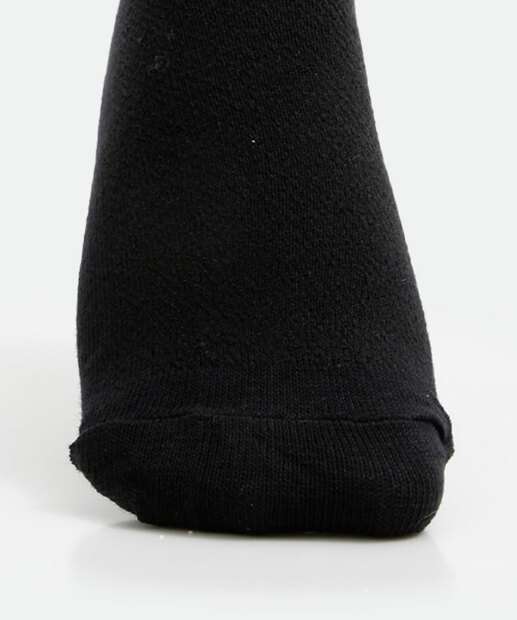 Kit 3 Pares Meias Infantil Cano Curto Básicas