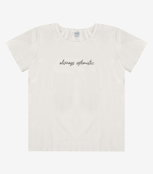 Blusa Feminina com Estampa Infinita Cor Bege