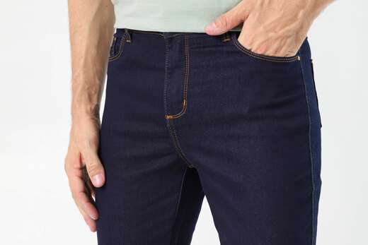 Calça Masculina Jeans Skinny Bolsos 