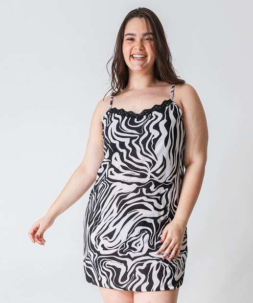 Image_Camisola Plus Size Liganete Animal Print Marisa Preto