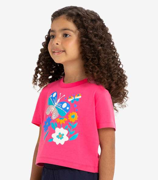 Blusa Infantil Feminina Rovi Kids Rosa