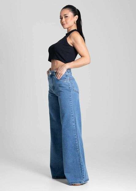 Calça Jeans Sawary Wide Leg - 282069