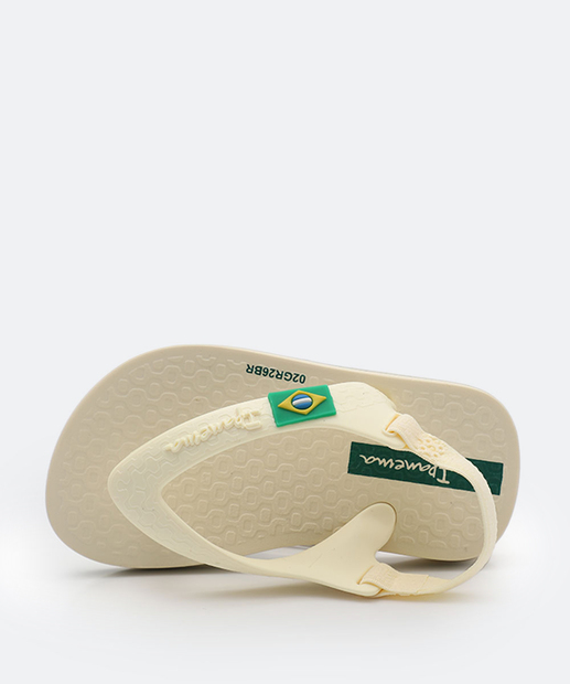 Chinelo Infantil Bebê Brasil Ipanema Off White