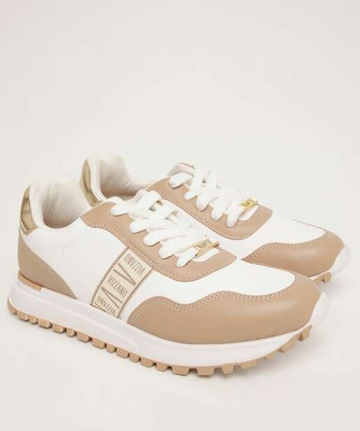 Tênis Casual Feminino Recortes Vizzano 