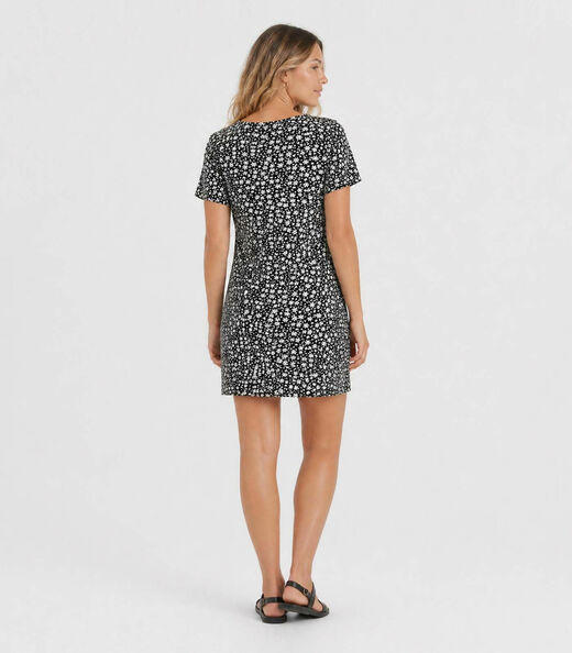 Vestido Feminino Estampado Select Preto