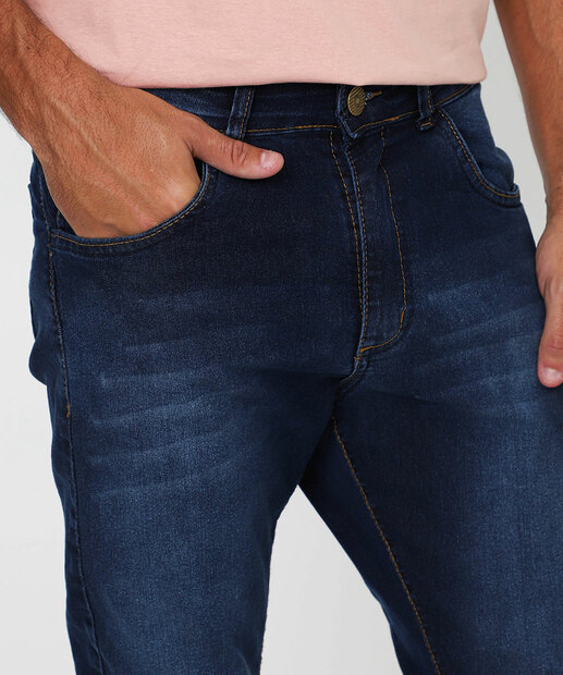 Calça Masculina Jeans Skinny Jezzian Azul