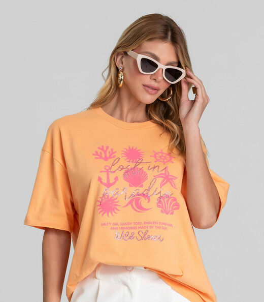 Image_T-Shirt Oversized Feminina Dianna Laranja