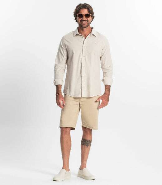 Camisa Manga Longa Diametro Marrom