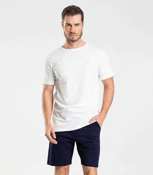 Image_Bermuda de Moletom Masculina Diametro Azul