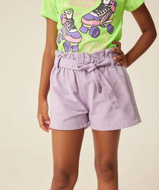  Short Infantil Sarja Clochard Marisa Tam 4 a 10