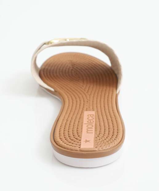 Rasteirinha Feminina Moleca Branco