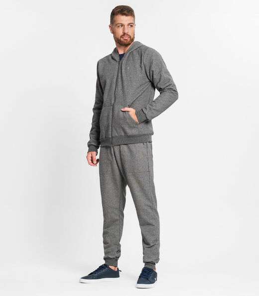 Jaqueta Masculina Moletom Premium Diametro Cinza