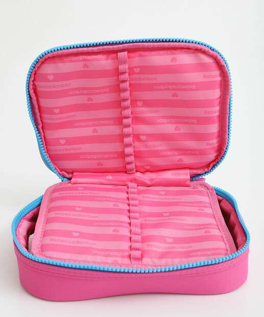 Estojo Escolar Infantil  Rebecca Bonbom Rosa