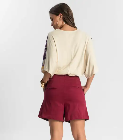 Bermuda Feminina Bengaline Endless Rosa