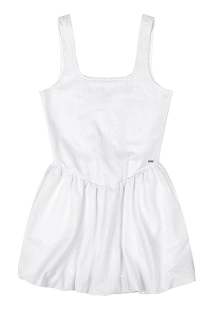 Vestido Balonê Tecido Brilho Gloss