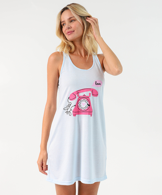 Image_Camisola Nadador Estampa Telefone Marisa Azul