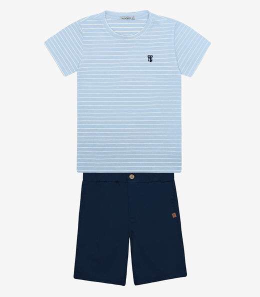 Image_Conjunto Infantil Camiseta Com Bermuda Trick Nick Azul