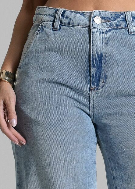 Calça Jeans Sawary Super Wide Leg - 281828