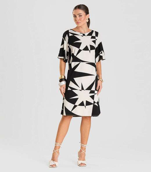 Image_Vestido Feminino Estampado Infinita Cor Bege