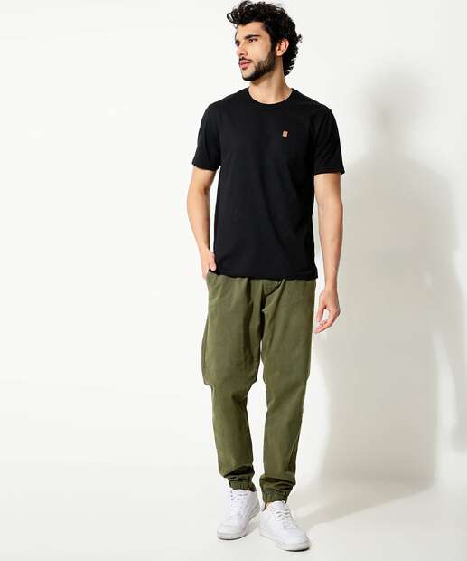 Calça Masculina Sarja Jogger Bolsos MR 