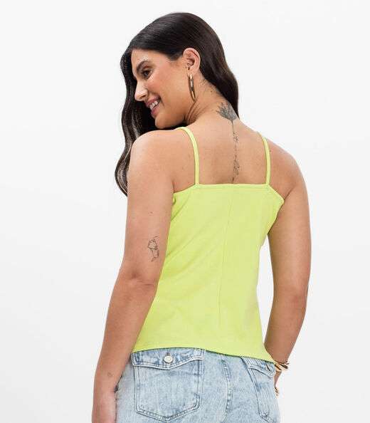 Blusa de Alça Infinita Cor Verde