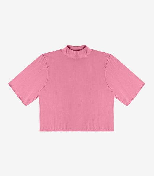 Blusa Viscose Slub Feminina Endless Rosa