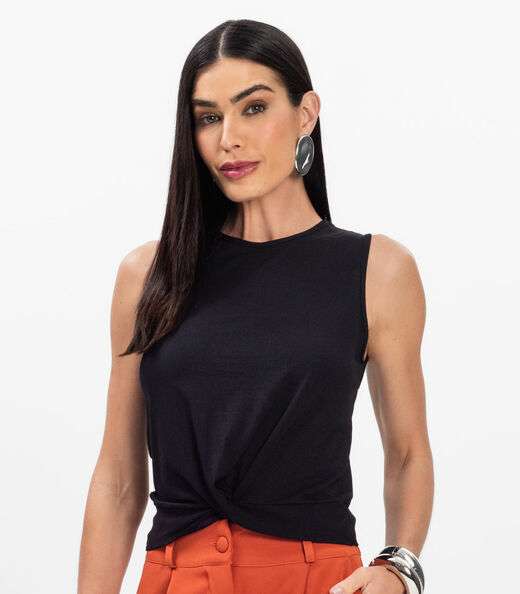 Regata Feminina Infinita Cor Preto