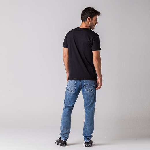 Camiseta Masculina Estampa Rock e Soda