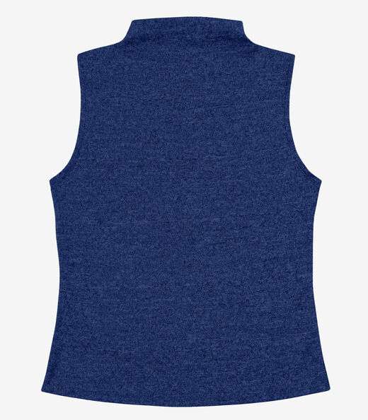 Regata Feminina com Gola Infinita Cor Azul