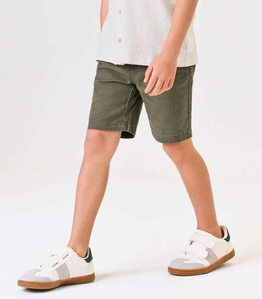 Conjunto Infantil Camisa Com Bermuda Trick Nick Bege