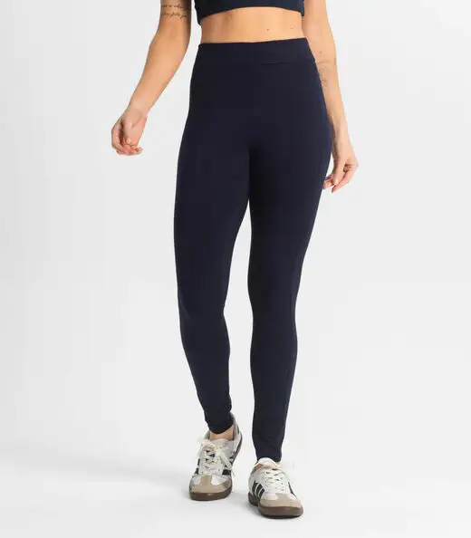 Legging Feminina em Cotton Pesado Select Azul