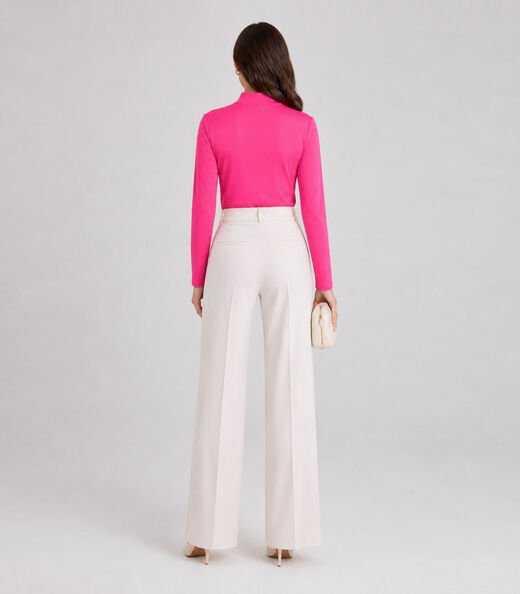 Blusa Manga Longa Básica Select Rosa