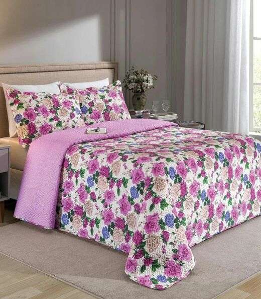 Image_Jogo De Cobre Leito King 3 Peças Lar E Lazer Roxo