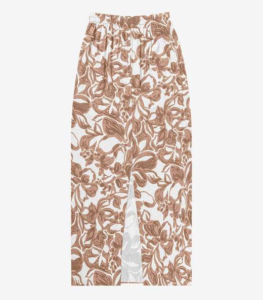 Saia Longa em Linho Feminina Endless Marrom