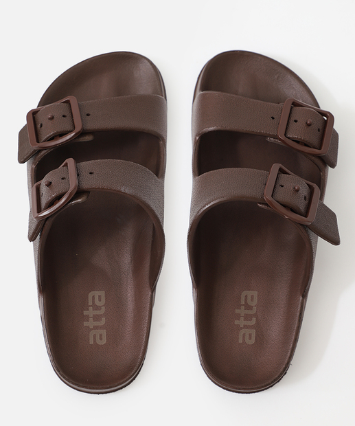 Image_Chinelo Masculino Slide Fivela Meleve Marrom