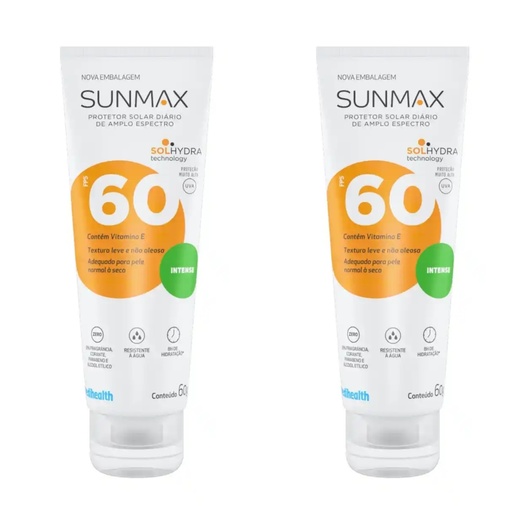 Image_Kit com 2 Unidades de Protetor Solar Sunmax Intense FPS60 60gr Pele Normal