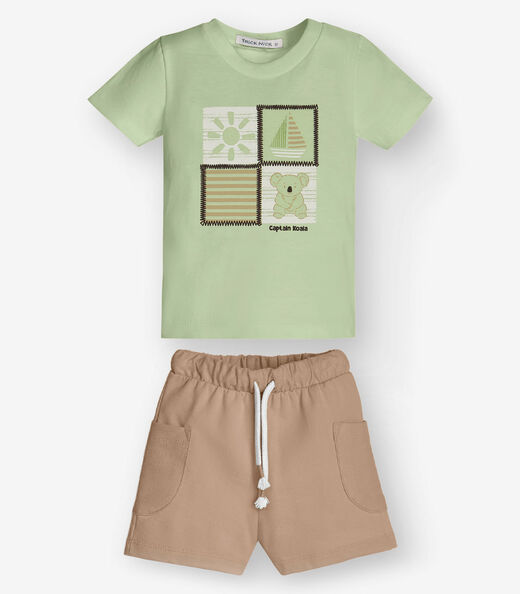 Image_Conjunto Camiseta com Bermuda Menino Trick Nick Verde