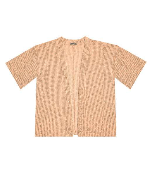 Kimono Feminino Plus Size Em Tricot Secret Glam Laranja