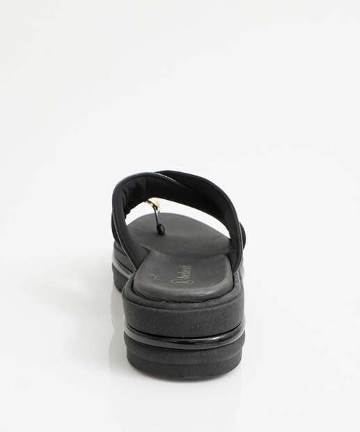 Tamanco Feminino Flatform Verniz Bebecê Preto