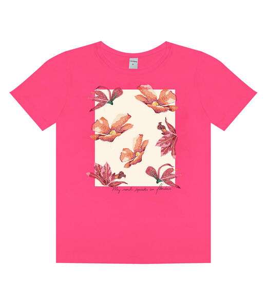 Camiseta Feminina Manga Curta Rovitex Rosa