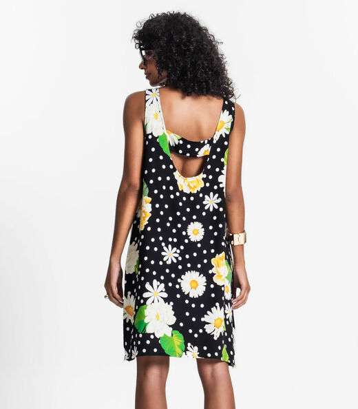 Vestido Feminino Curto De Viscose Select Preto